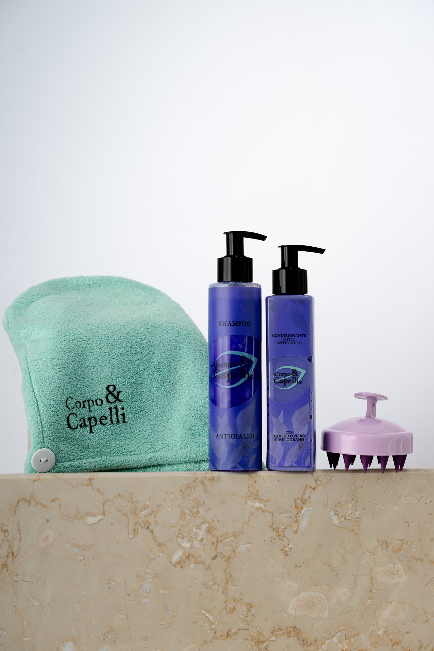 Kit shampoo e condizionante antigiallo