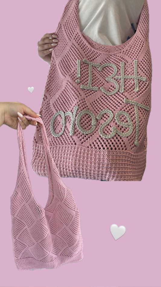 Borsa Mare ricamata in Cotone - Summer Edition