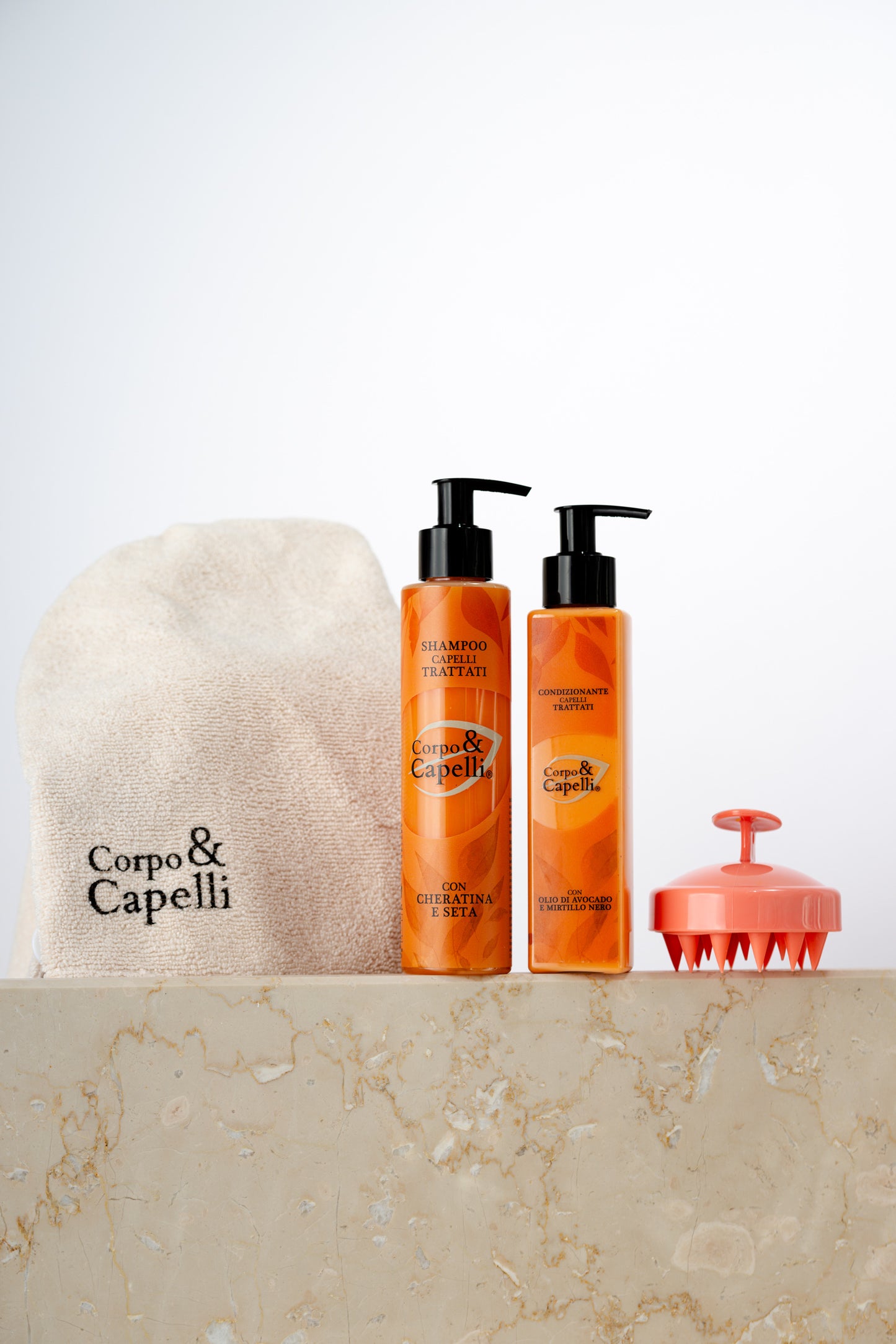 Kit shampoo e condizionante capelli trattati